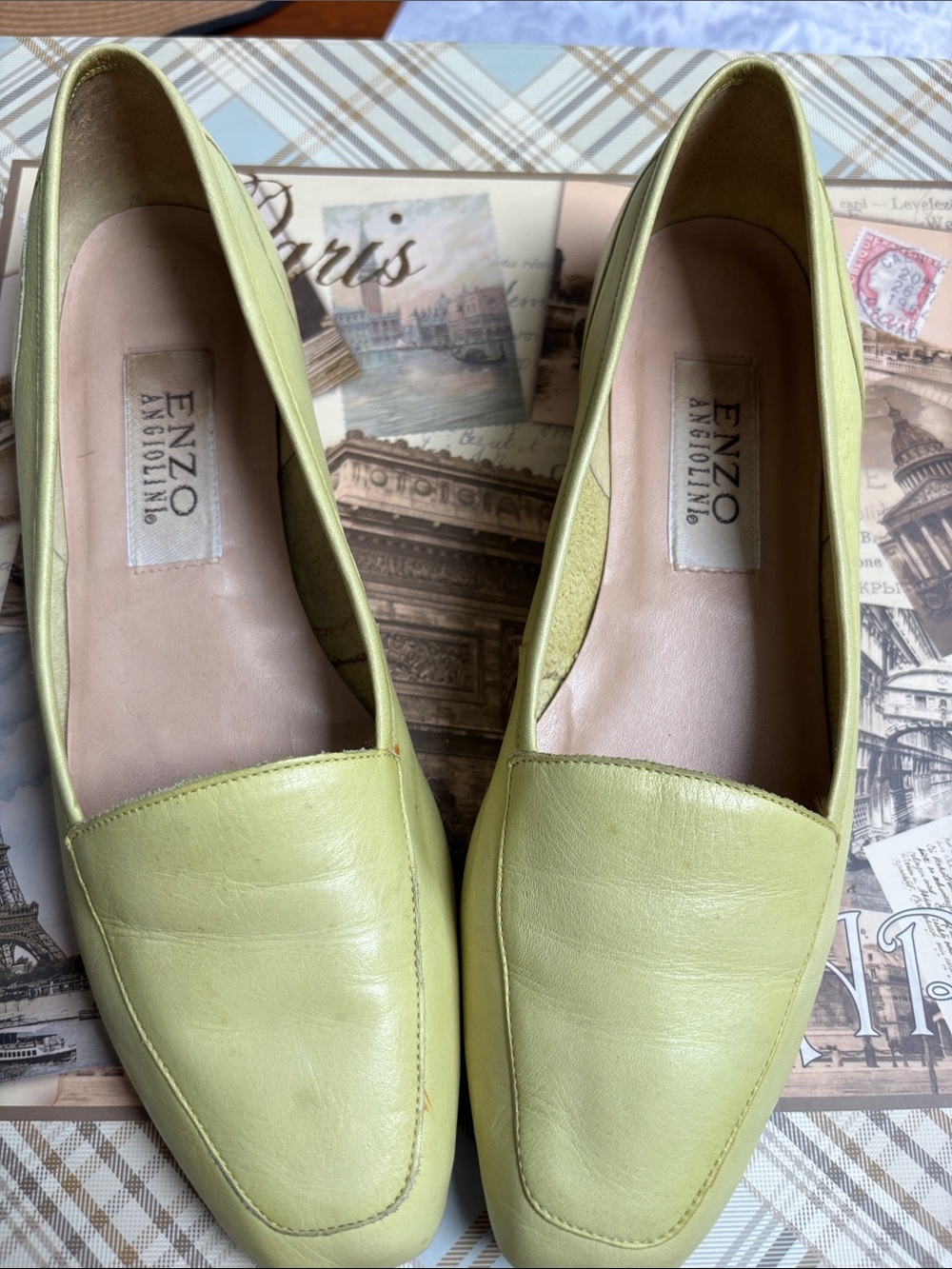 Enzo Angiolini Liberty Flats 8.5 M Vibrant Lime Green - Picture 2 of 10